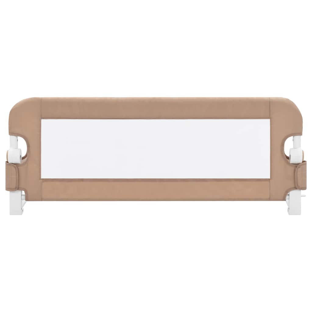 vidaXL Toddler Safety Bed Rail Taupe 102x42 cm Polyester