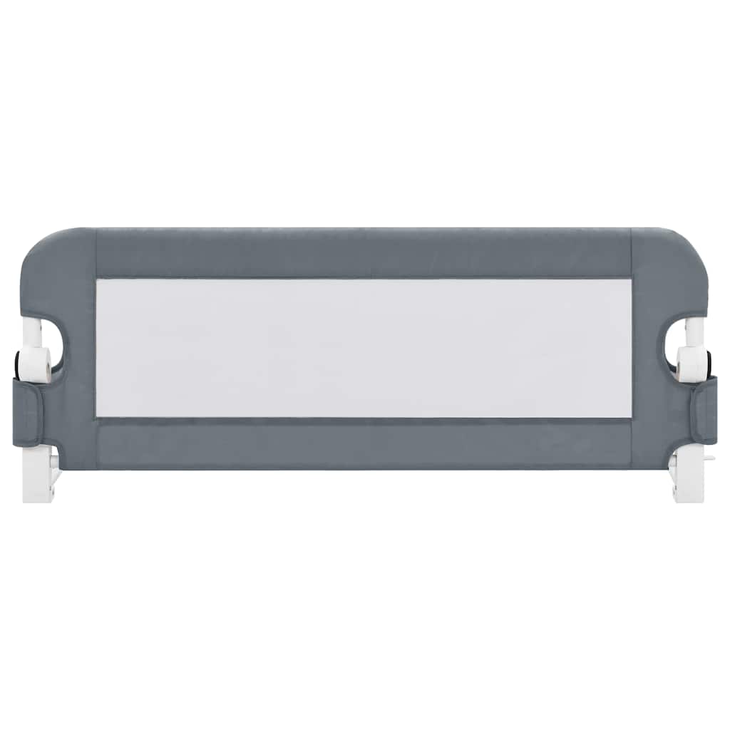 vidaXL Toddler Safety Bed Rail Grey 102x42 cm Polyester