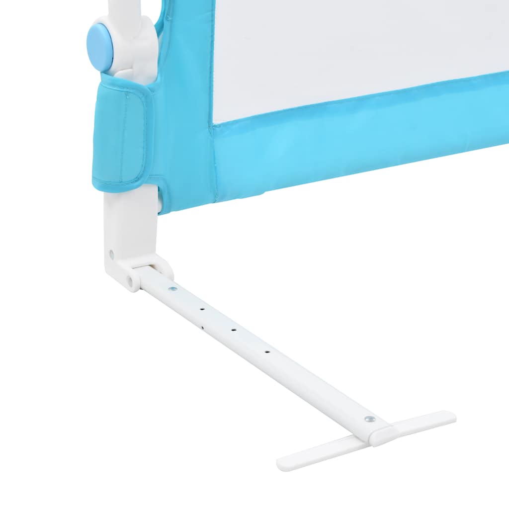 vidaXL Toddler Safety Bed Rail Blue 120x42 cm Polyester