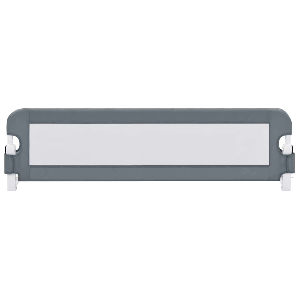 vidaXL Toddler Safety Bed Rail Grey 120x42 cm Polyester