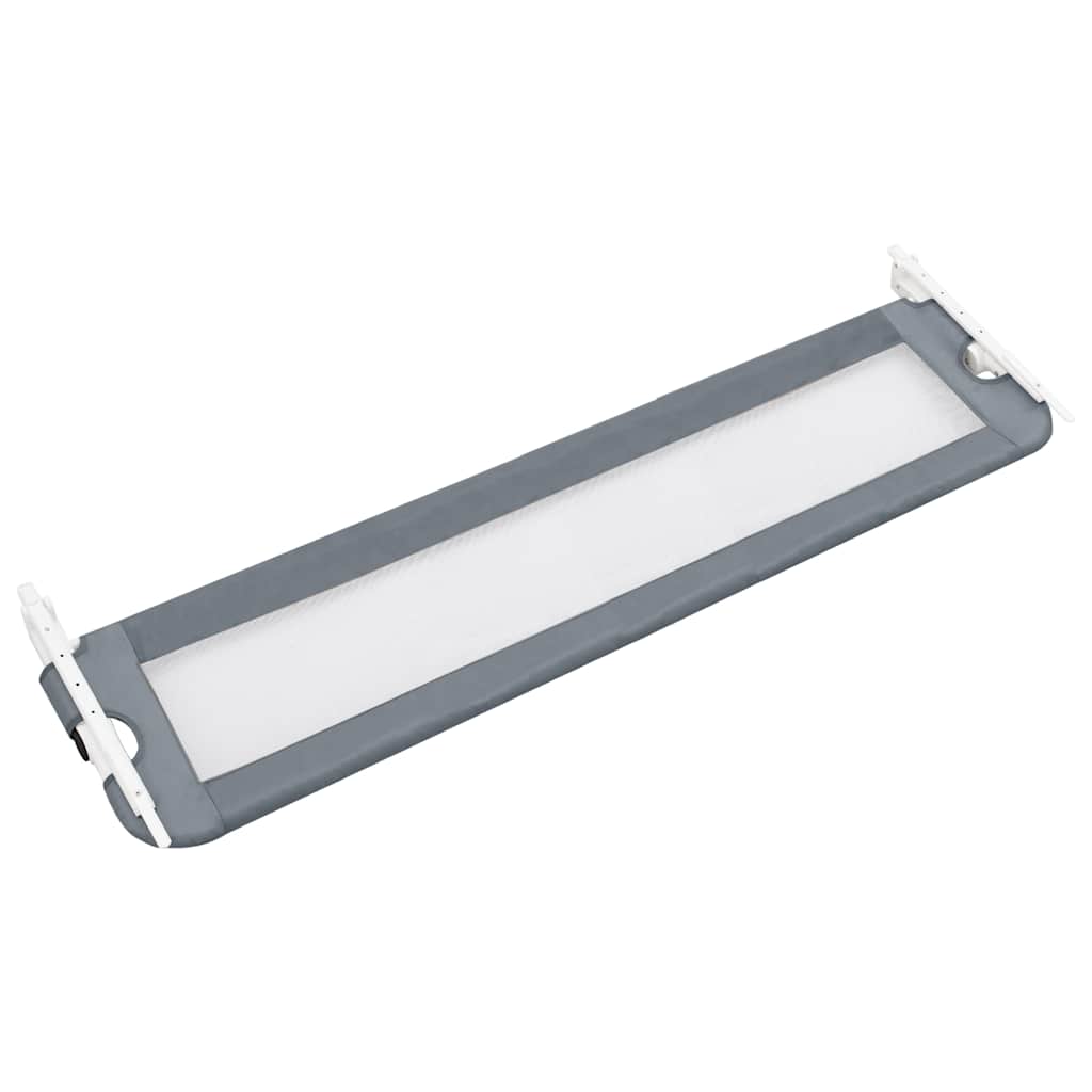 vidaXL Toddler Safety Bed Rail Grey 120x42 cm Polyester