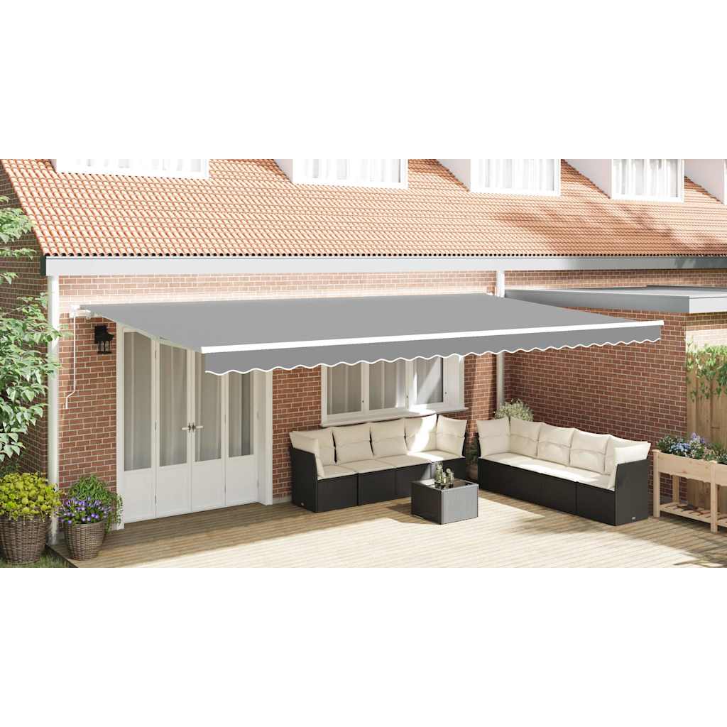 Awning Frame Manual White 600 x 300 cm Aluminium