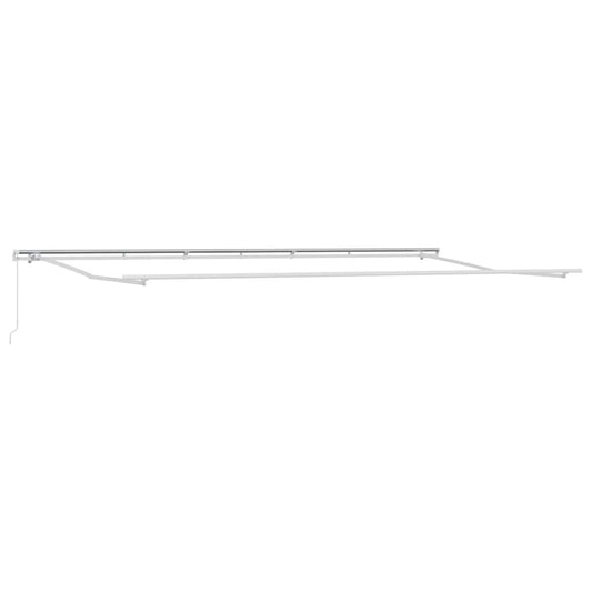 Awning Frame Manual White 600 x 300 cm Aluminium