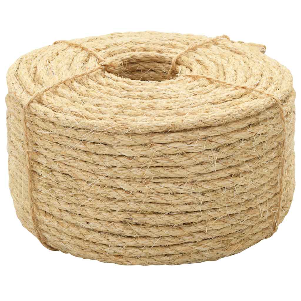 144799 vidaXL Rope 100% Sisal 10 mm 250 m