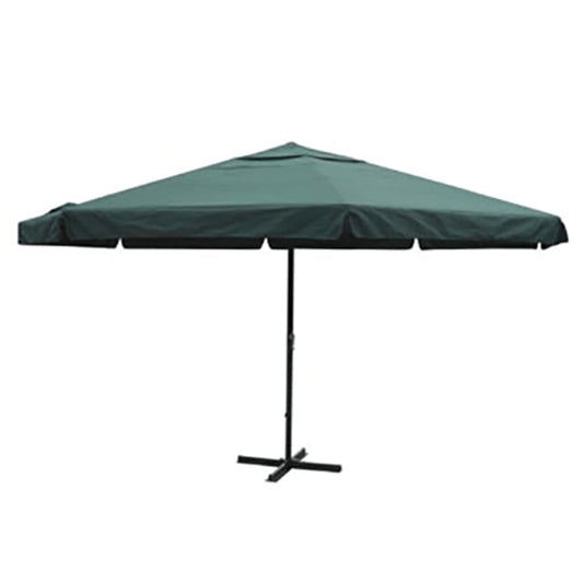 Garden Parasol | Green | Aluminium, Polyester | Large | Height-Adjustable