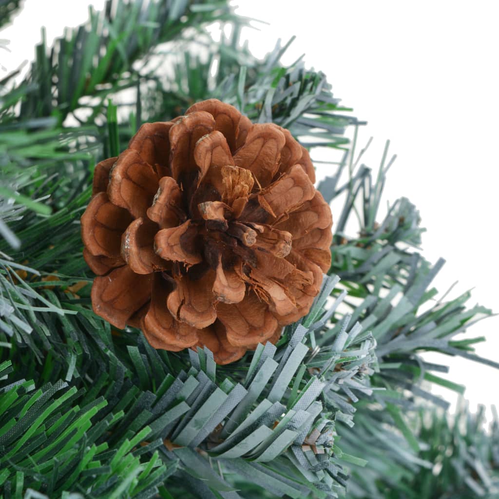 vidaXL Artificial Christmas Tree with Pinecones 210 cm