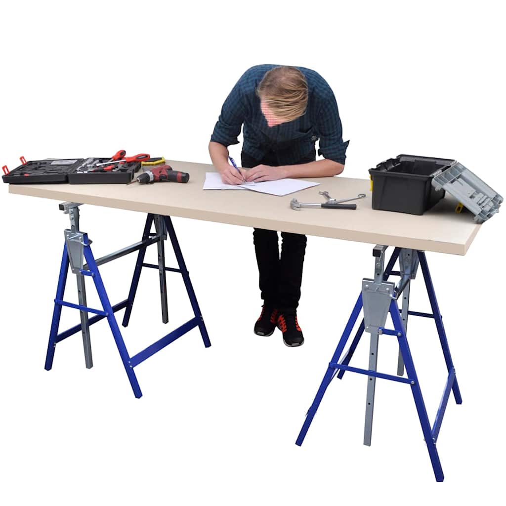 140099 vidaXL Scaffolding Trestles 2 pcs
