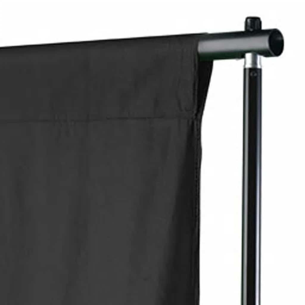 Backdrop Cotton without Stand Black 500x300 cm