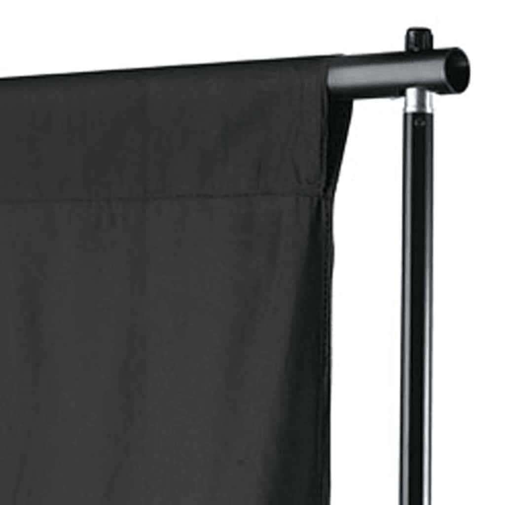 Backdrop Cotton without Stand Black 500x300 cm