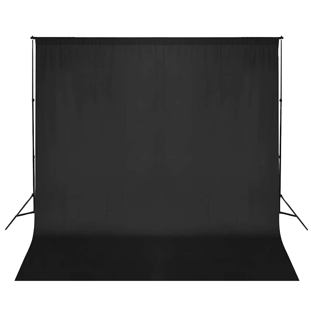 160061 vidaXL Photo Backdrop Support System 600x300 cm Black
