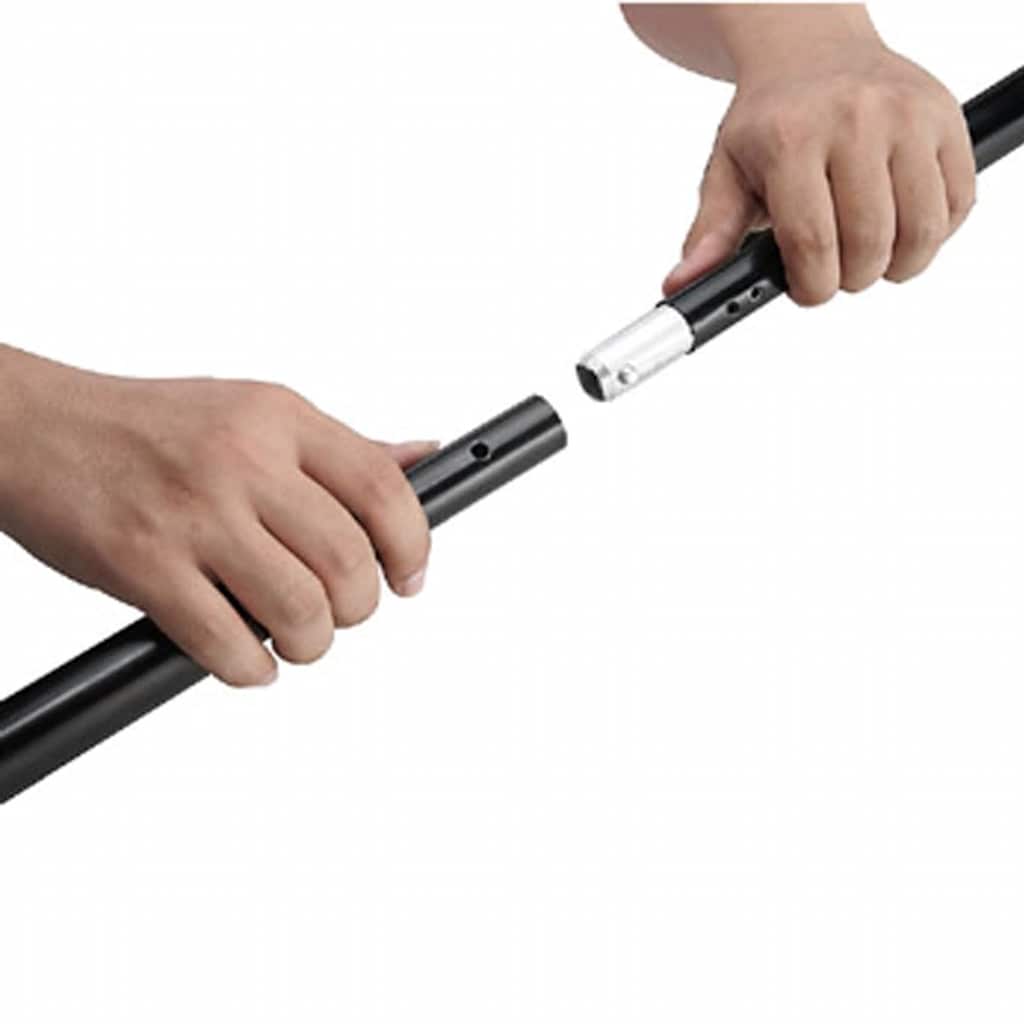 160061 vidaXL Photo Backdrop Support System 600x300 cm Black