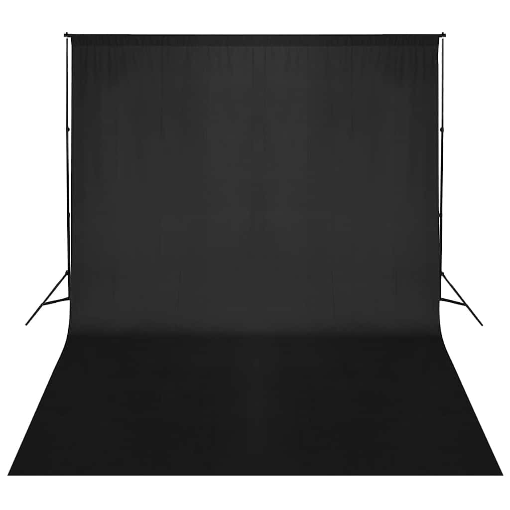 160070 vidaXL Backdrop Support System 500 x 300 cm Black
