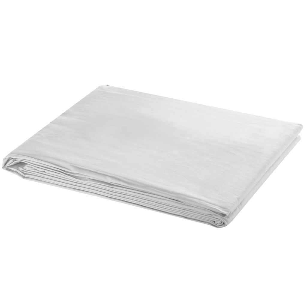 160071 vidaXL Telescopic Background Support System + White Backdrop 3 x 5 m