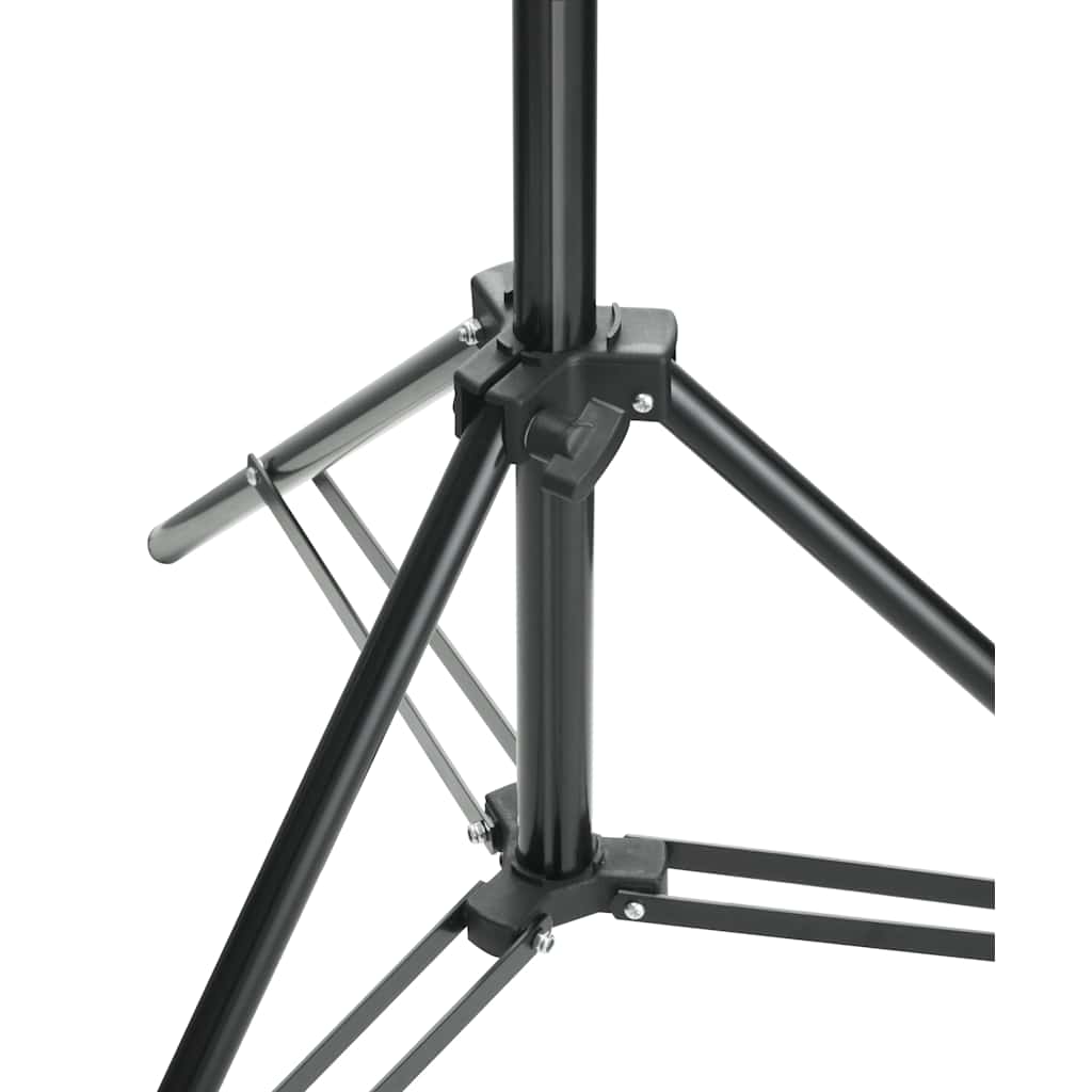 160071 vidaXL Telescopic Background Support System + White Backdrop 3 x 5 m