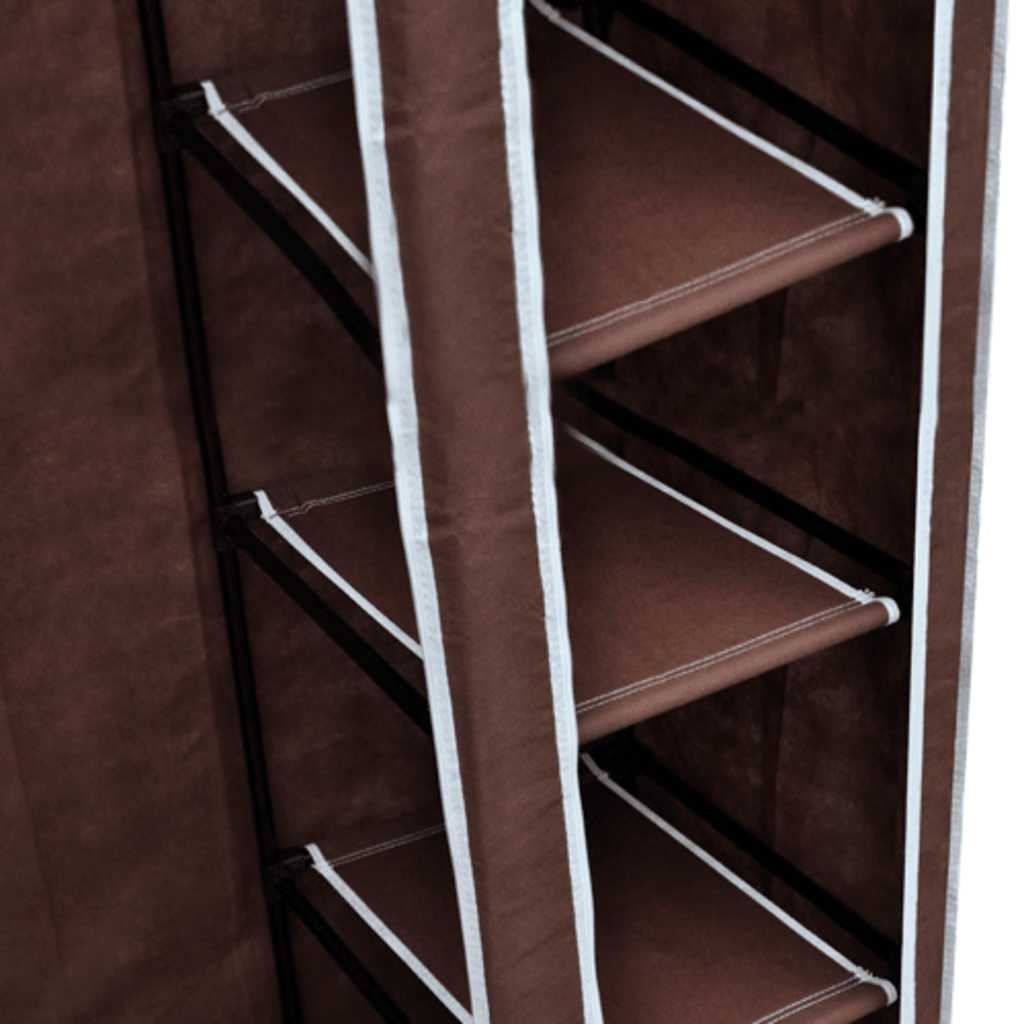 Fabric Wardrobe Brown
