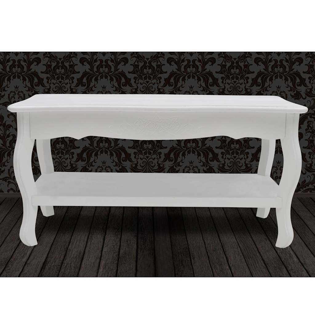 Coffee Table 2 Tiers MDF White