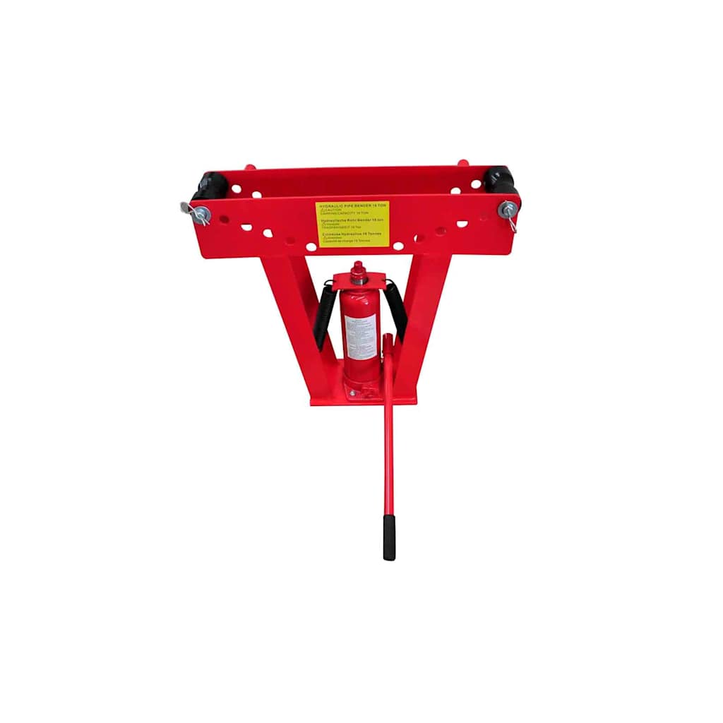 140211 vidaXL 16-Ton Hydraulic Tube Rod Pipe Bender with 8 Dies