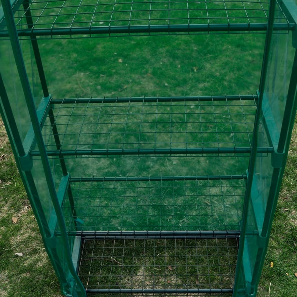 vidaXL Greenhouse with 4 Shelves