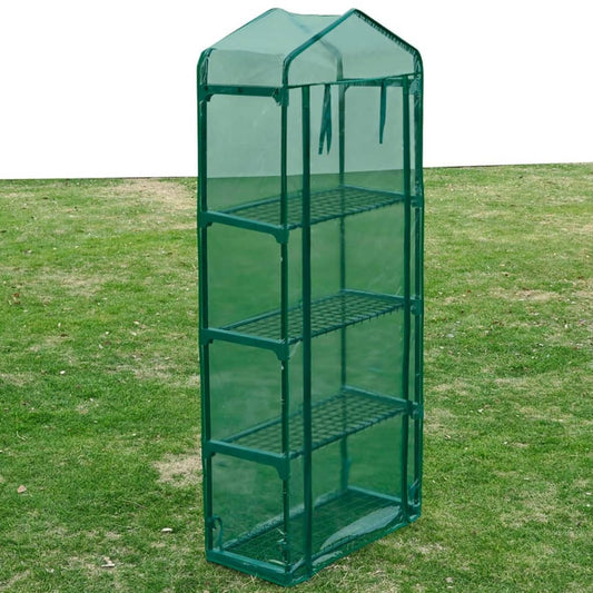 vidaXL Greenhouse with 4 Shelves