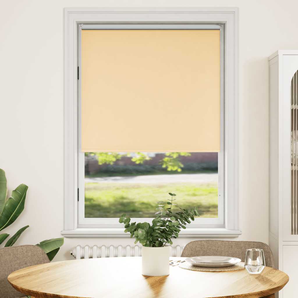 Roller blind blackout 124.4x175 cm Fabric Width 120 cm beige