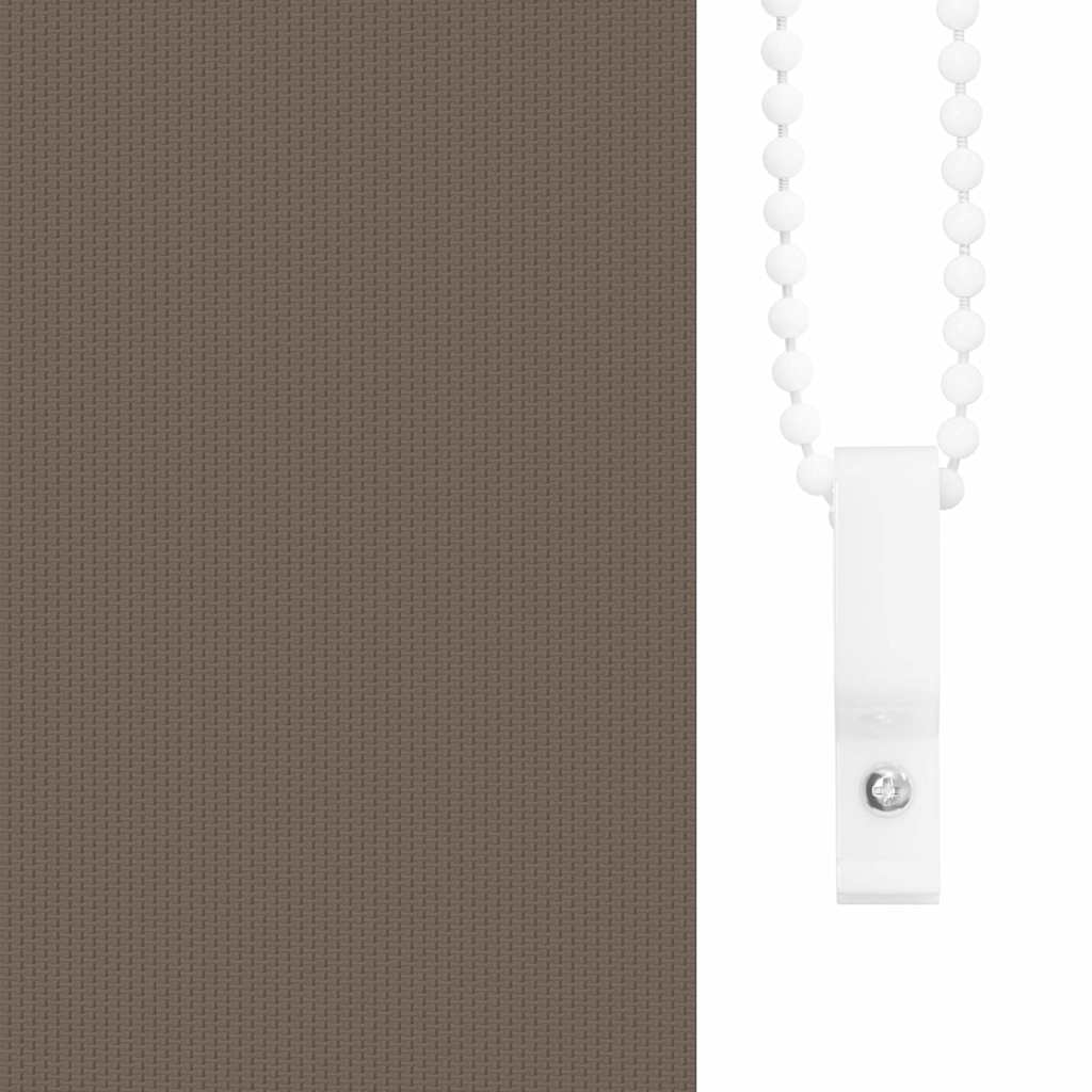Roller blind blackout 124.4x175 cm Fabric Width 120 cm coffee