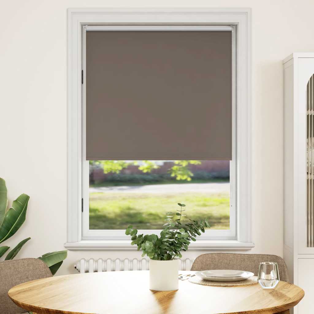 Roller blind blackout 124.4x175 cm Fabric Width 120 cm coffee