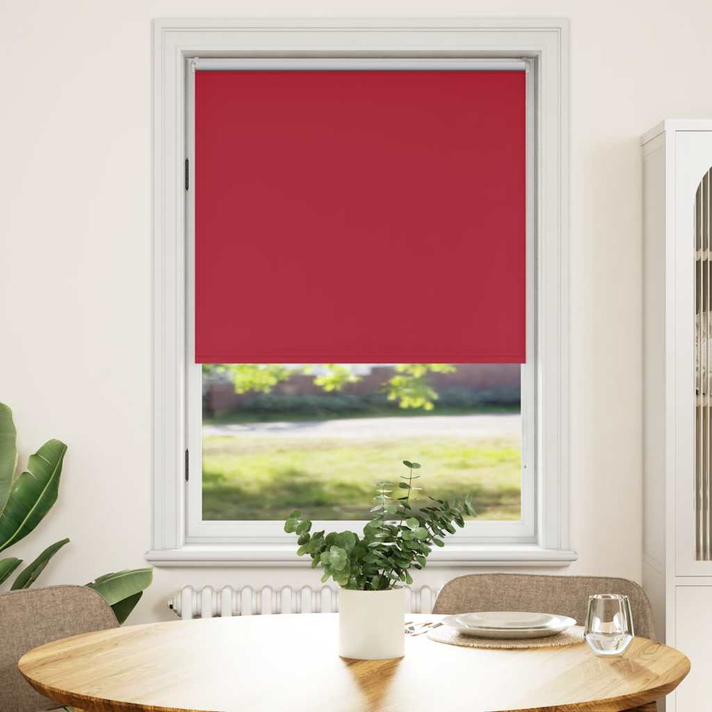 Roller blind blackout 124.4x175 cm Fabric Width 120 cm red