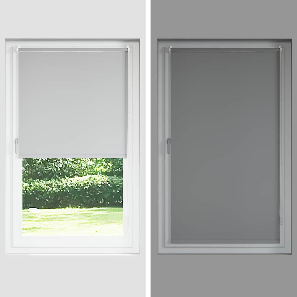 Roller blind blackout 144.4x175 cm Fabric Width 140 cm coffee