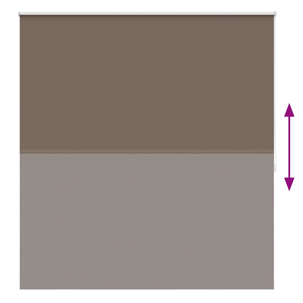 Roller blind blackout 144.4x175 cm Fabric Width 140 cm coffee