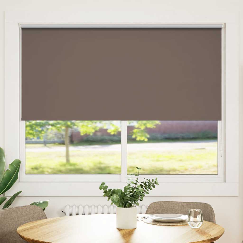 Roller blind blackout 144.4x175 cm Fabric Width 140 cm coffee