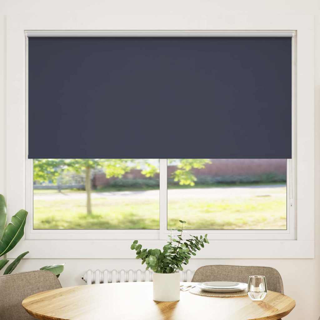 Roller blind blackout 144.4x175 cm Fabric Width 140 cm marine