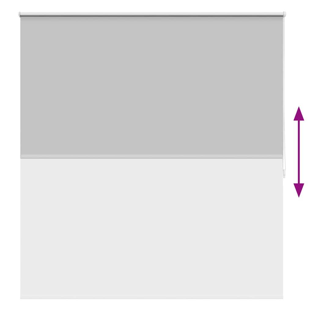Roller blind blackout 144.4x175 cm Fabric Width 140 cm grey