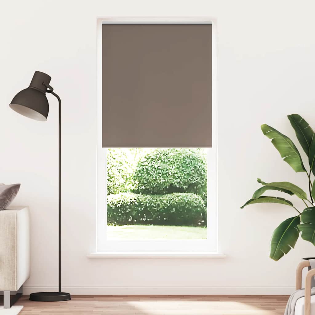 Roller blind blackout 84.4x230 cm Fabric Width 80 cm coffee