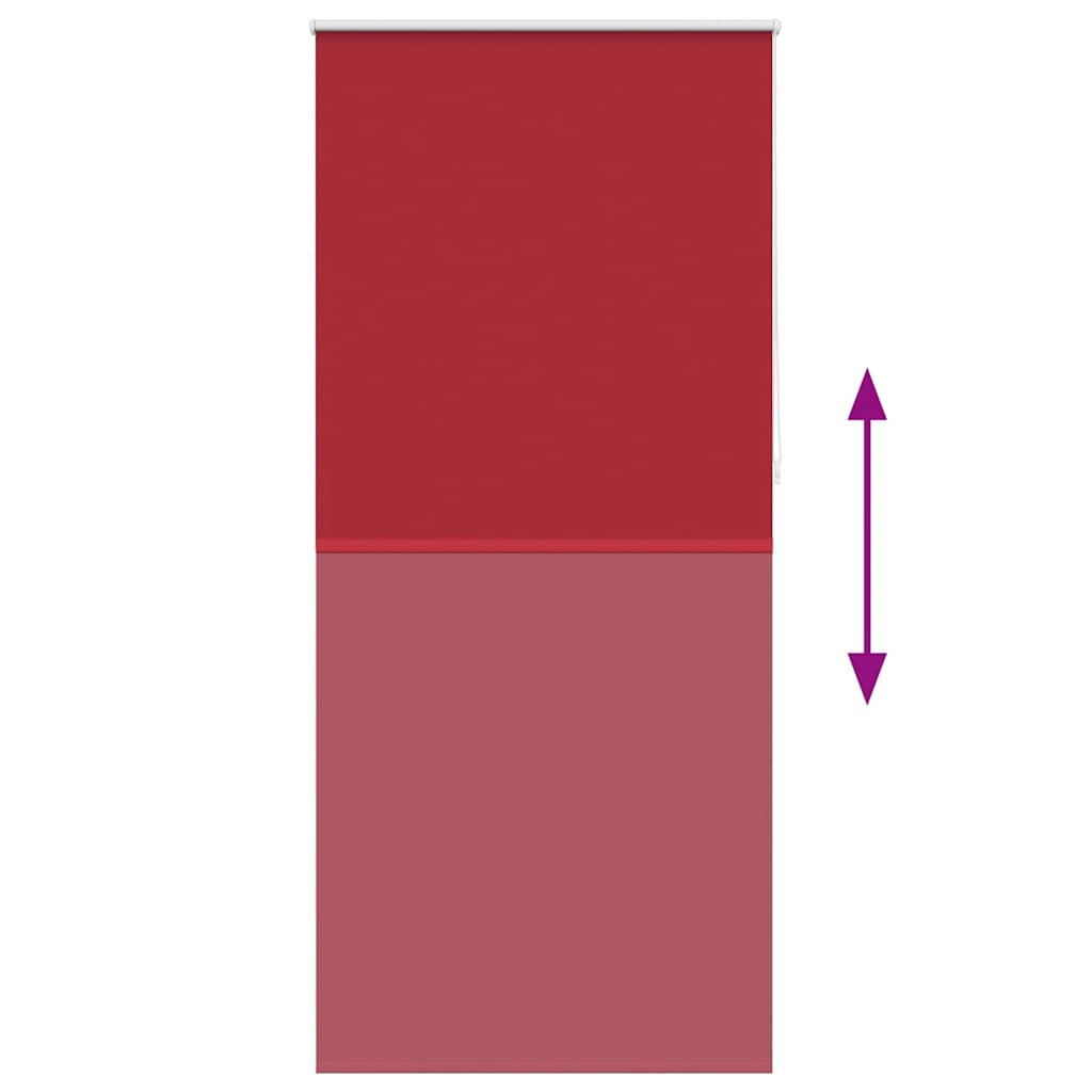 Roller blind blackout 84.4x230 cm Fabric Width 80 cm red