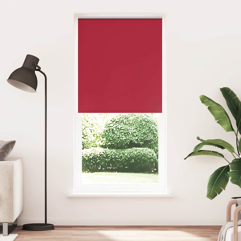 Roller blind blackout 84.4x230 cm Fabric Width 80 cm red