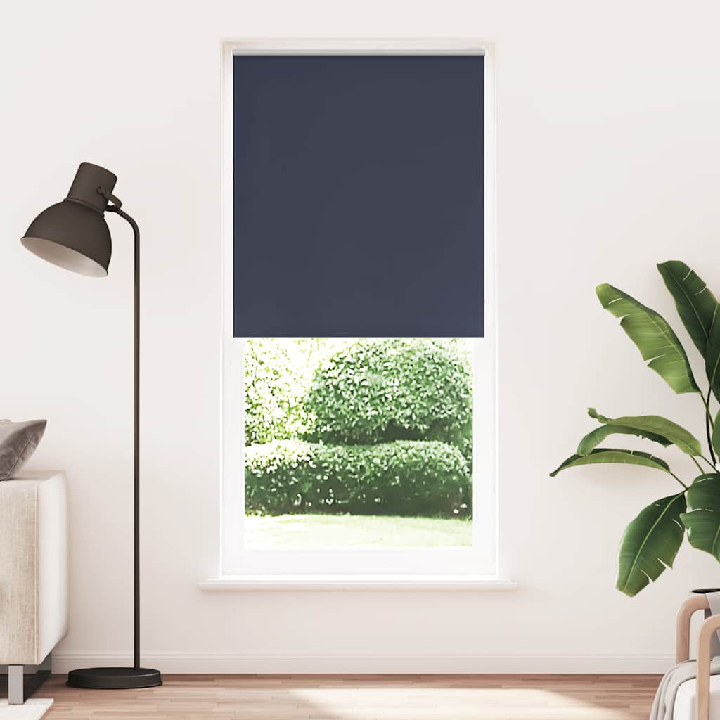 Roller blind blackout 84.4x230 cm Fabric Width 80 cm marine
