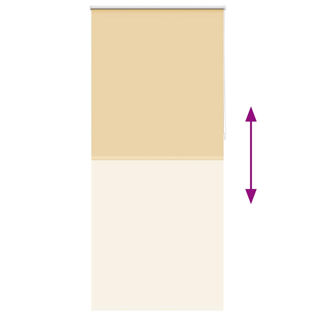 Roller blind blackout 104.4x230 cm Fabric Width 100 cm beige