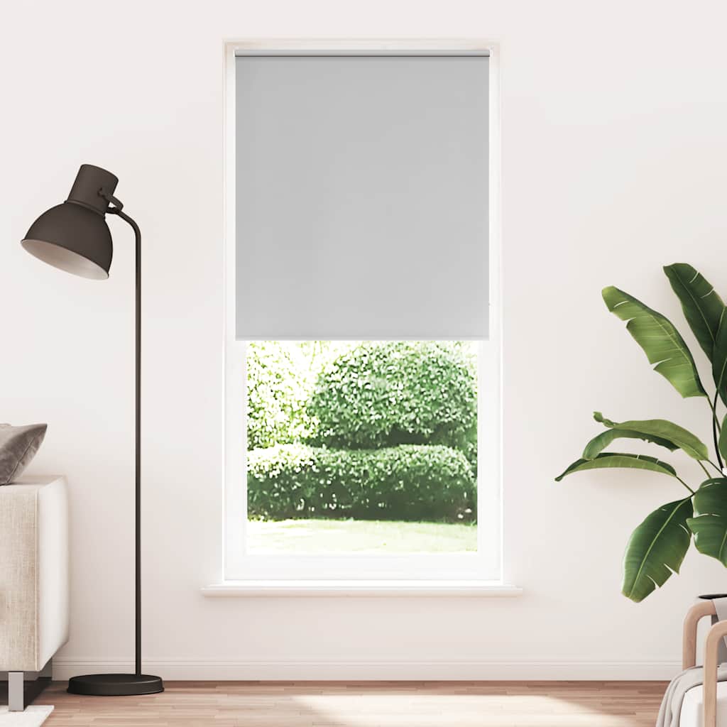 Roller blind blackout 124.4x230 cm Fabric Width 120 cm grey