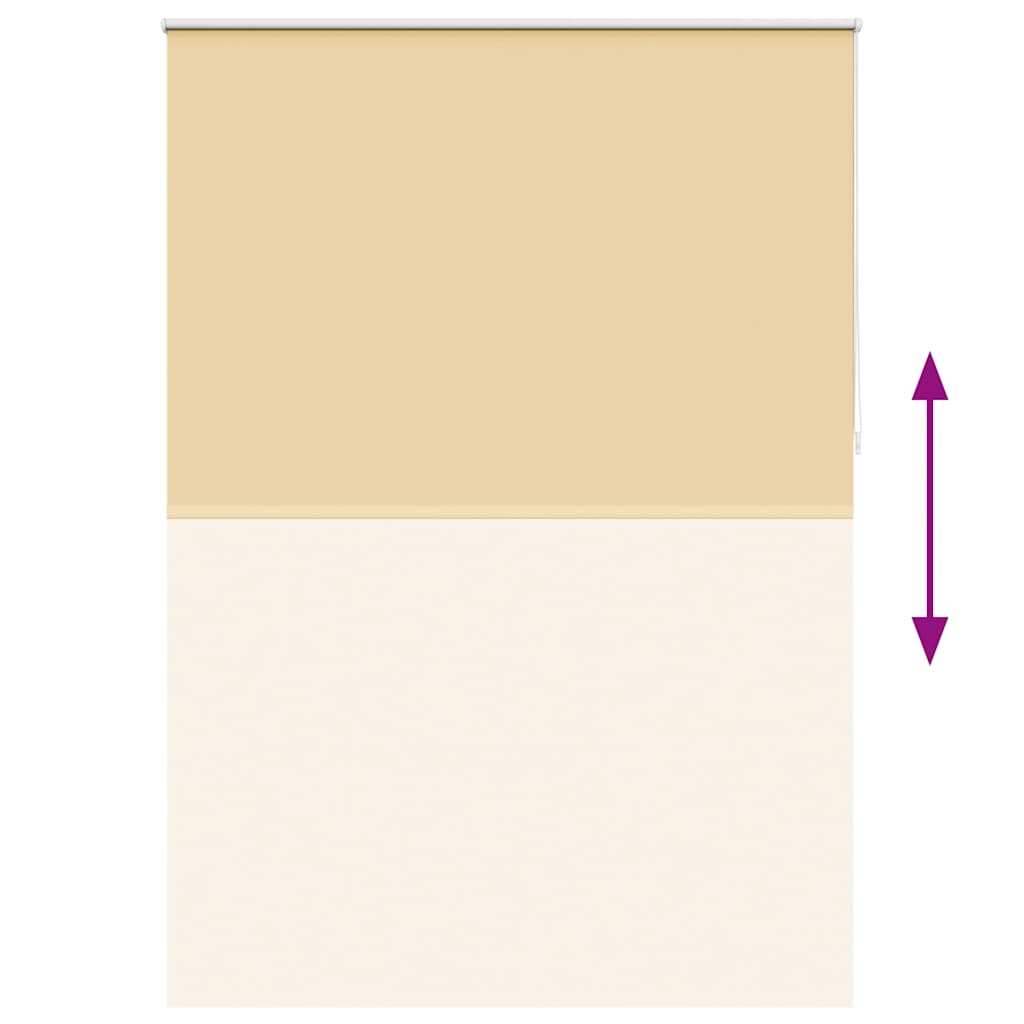 Roller blind blackout 164.4x230 cm Fabric Width 160 cm beige