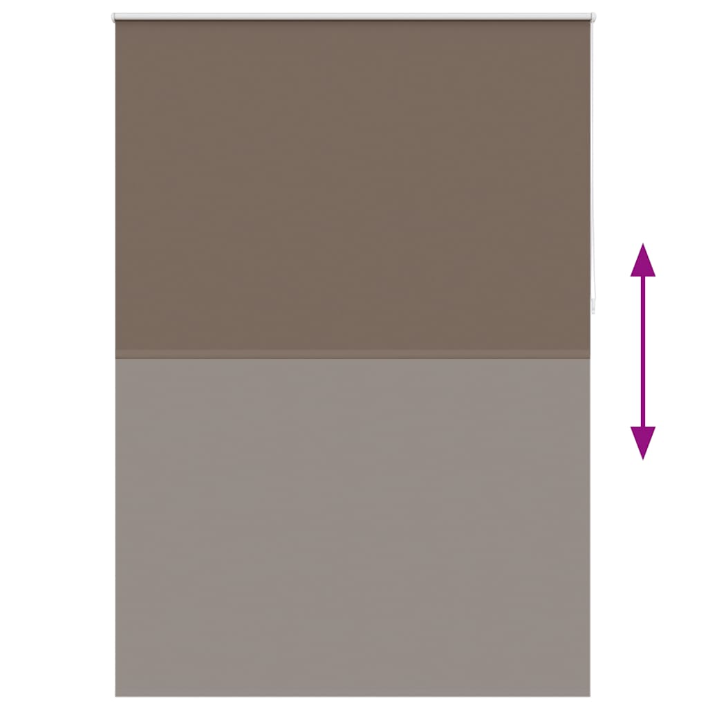 Roller blind blackout 164.4x230 cm Fabric Width 160 cm coffee