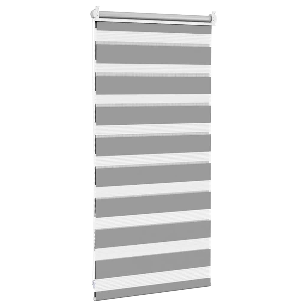 Zebra blind 40.9x100 cm Fabric Width 36.7 cm grey