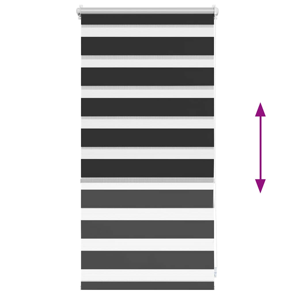 Zebra blind 40.9x100 cm Fabric Width 36.7 cm black