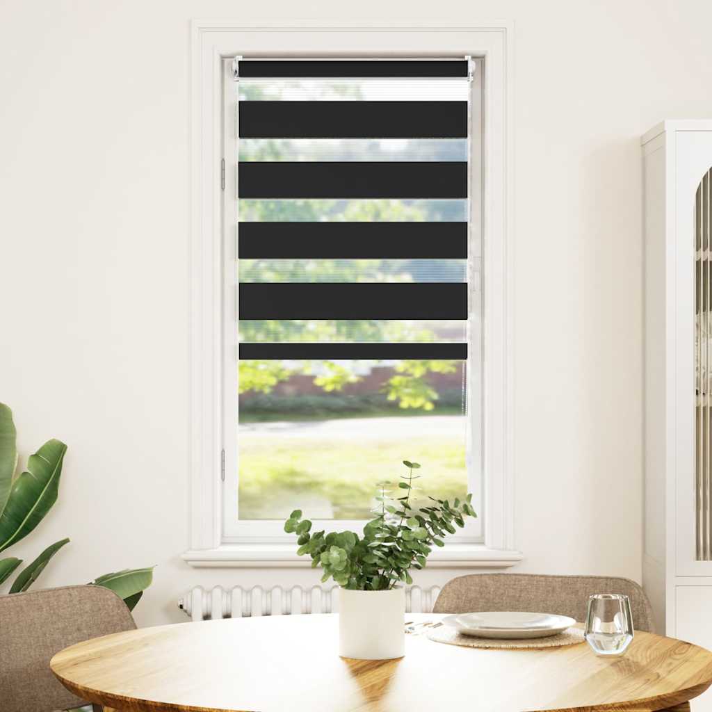 Zebra blind 40.9x100 cm Fabric Width 36.7 cm black