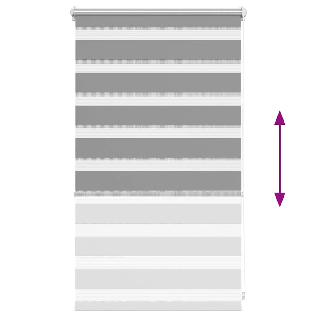 Zebra blind 50.9x100 cm Fabric Width 46.7 cm grey