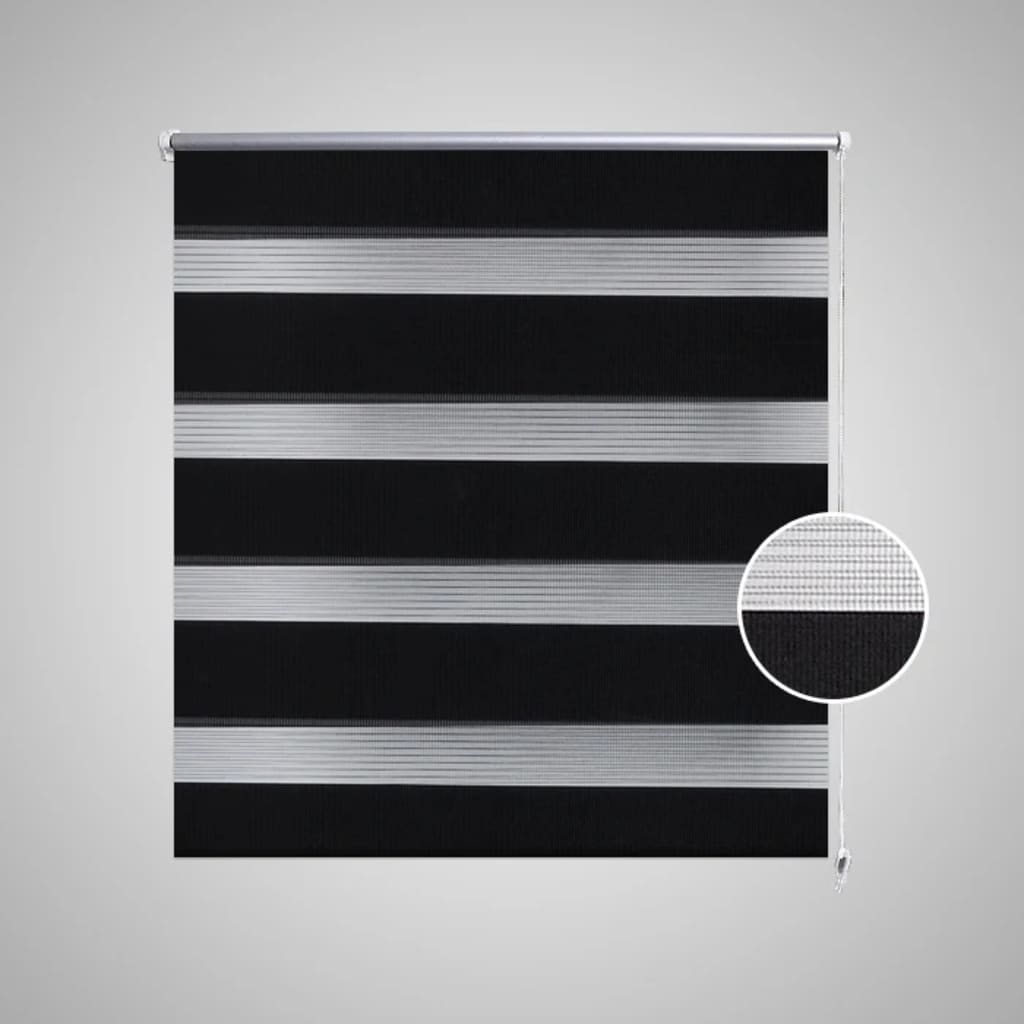 Zebra Blind 80 x 150 cm Black