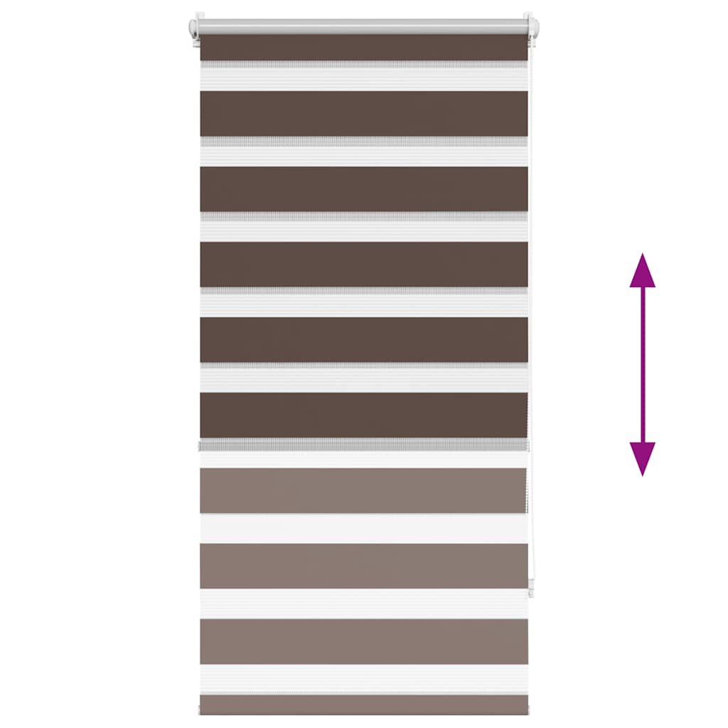 Zebra blind 80.9x150 cm Fabric Width 76.7 cm coffee