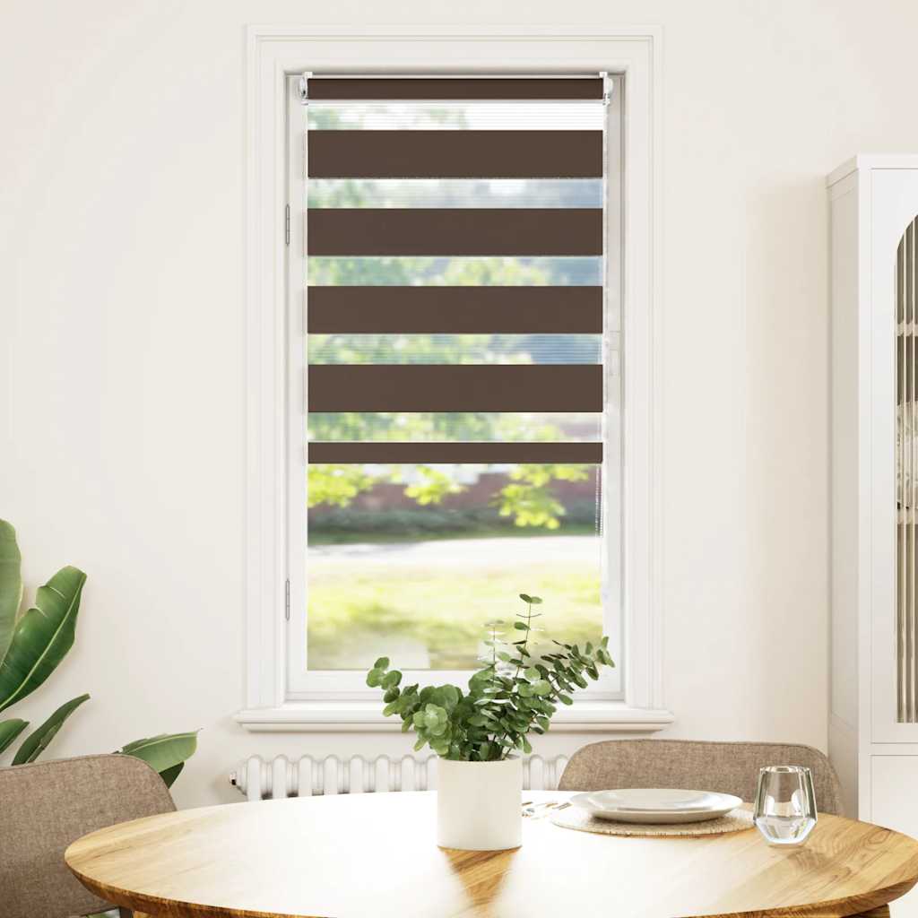 Zebra blind 80.9x150 cm Fabric Width 76.7 cm coffee