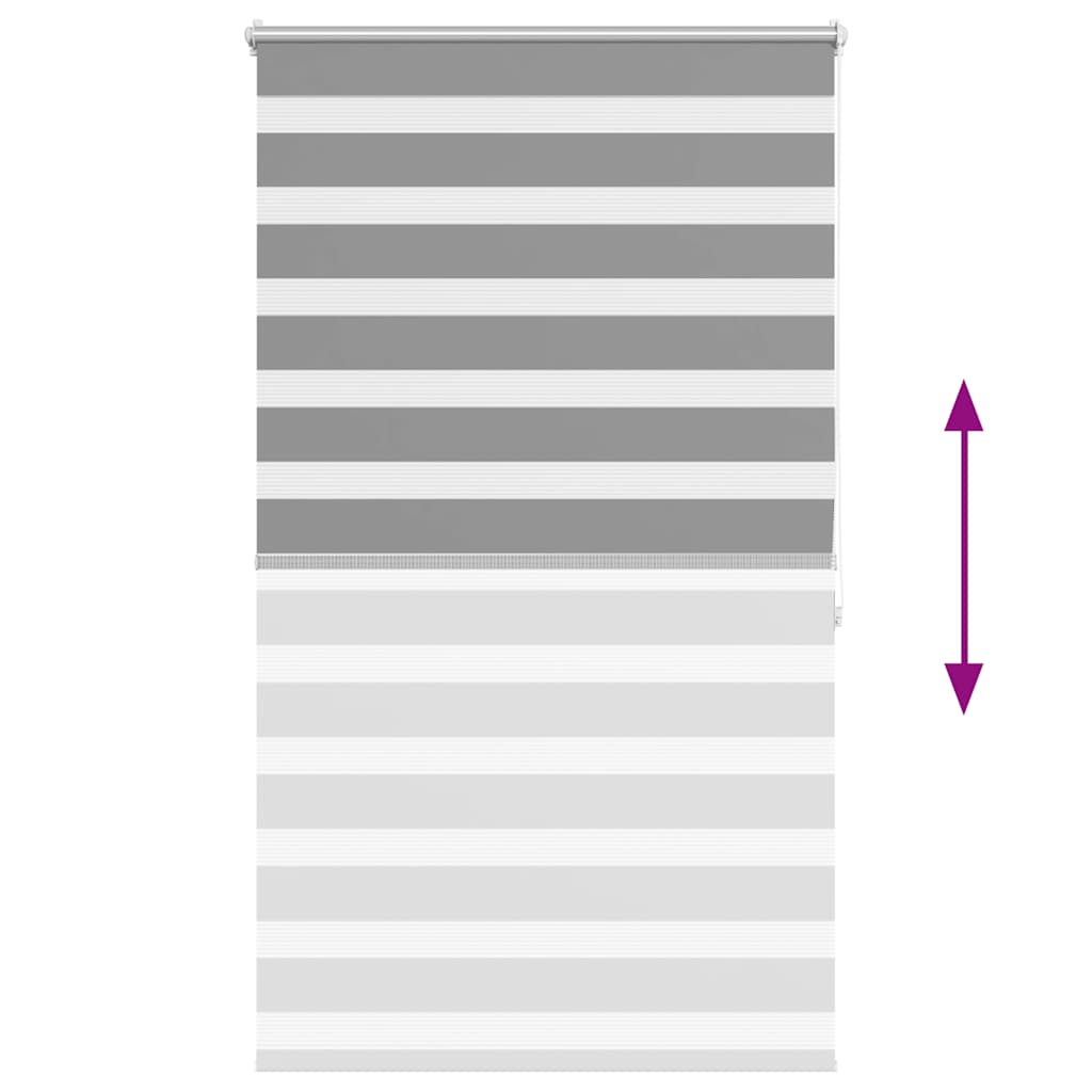 Zebra blind 80.9x175 cm Fabric Width 76.7 cm grey