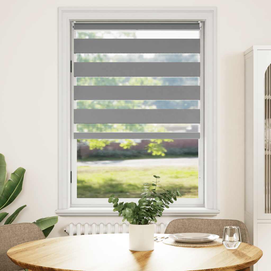 Zebra blind 80.9x175 cm Fabric Width 76.7 cm grey