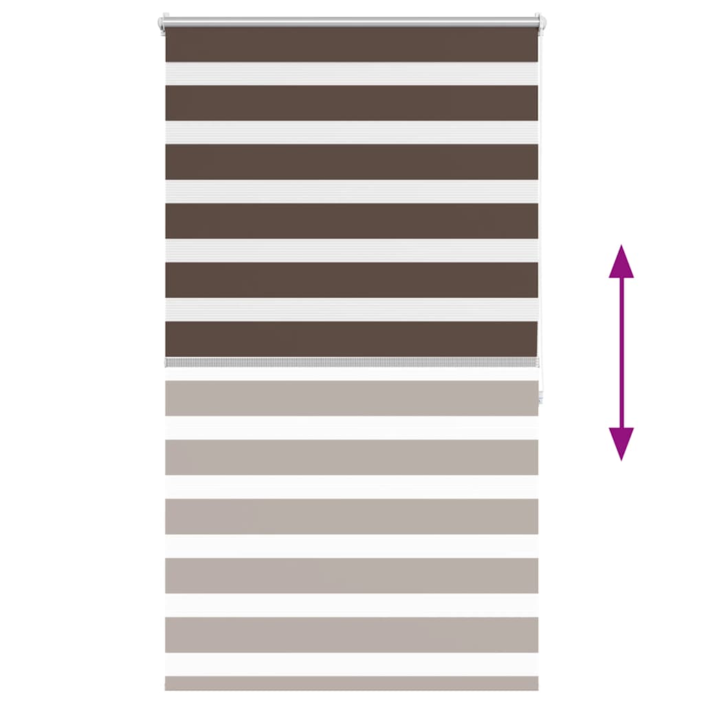 Zebra blind 80.9x175 cm Fabric Width 76.7 cm coffee